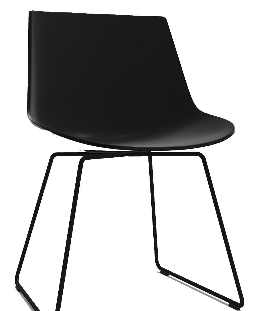 Flow Chair Stuhl Kufengestell MDF Italia